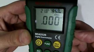 Anemómetro Mastech MS6252B Temperatura humedad USB PC
