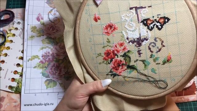 23.Как закрепить нить в начале и в конце вышивки! смотреть онлайн