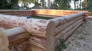 Срубы домов из Велижа: сруб 6х7 (бревно ошкурено) и сруб 6х7 + 3м полуоткрытая веранда