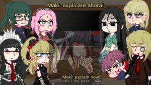 Anime characters react to...??????||2/8 \\ Celestia Ludenberg|| Bad English