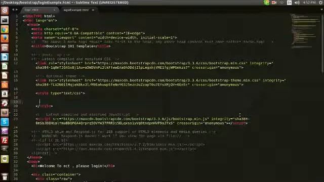Bootstrap - "Log-in form for beginners" смотреть онлайн