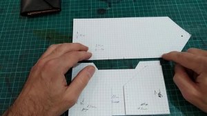 Работа с кожей/не удачный опыт пошива кошелька из тонкой кожи.Разбор ошибок и выкройка.