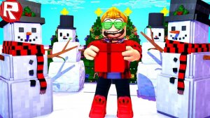 СИМУЛЯТОР СНЕГОВИКА Я СЛЕПИЛ САМОГО БОЛЬШОГО В МИРЕ СНЕГОВИКА В ROBLOX ВИДЕО ИГРА РОБЛОКС