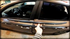 Снимаем наружные уплотнительные резинки стекол всех дверей KIA Ceed 2010-2012год