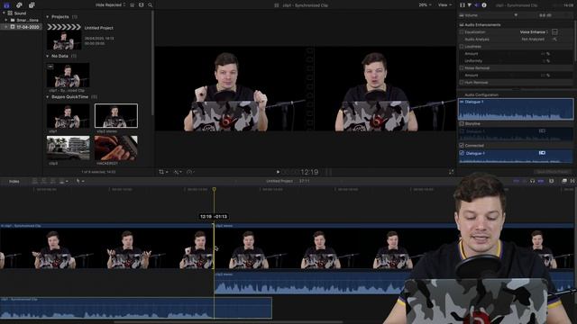 Как Улучшить Звук в Final Cut Pro X | Работа со звуком Final Cut