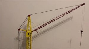 Модель башенного кран КБ 160 | Масштаб 1:43. Tower crane model