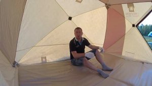 зимняя палатка Снегирь.  обзор рыбака.