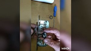 Ремонт защёлки в замке KALE