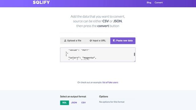 Easily convert JSON to CSV with SQLify смотреть онлайн