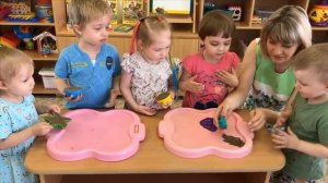 Совместная образовательная деятельность в Центре песка и воды (группа раннего возраста)