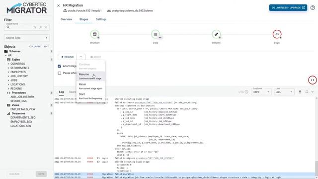 Step by Step Migration Guide | CYBERTEC Migrator v.3.7.1