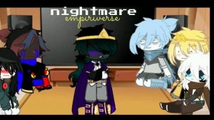 [Sans aus react to Nightmare!Sans AU] !MY AU!