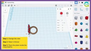 Designing a Custom Engraved Ring in Tinkercad