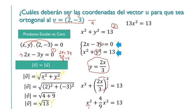 Vector Ortogonal - Como calcular un vector ortogonal, dado un vector смотреть онлайн