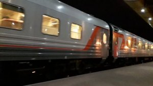 Прибытие скорого поезда номер 8 Брест-Москва на станцию Минск-Пассажирский