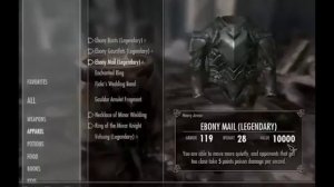 The Elder Scrolls V: Skyrim - Rare Armor Worth 10K! (Ebony Mail)