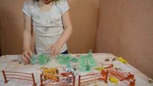 Ферма - развивающая детская игра. Распаковка игрушки ферма Farm playset Creatures of World