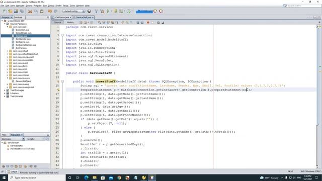 Java UI Design - Dashboard Desktop Application with MySQL Database (Part 3)