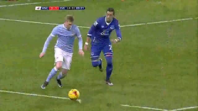 Травма Де Брюйне в Кубковом матче против Эвертона смотреть онлайн