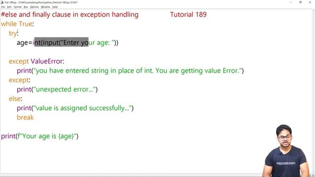 else and finally clause In Exception Handling | Tutorial 189 смотреть онлайн