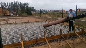 Заливка фундамента под гараж 1 часть