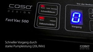 Профессиональный вакуумный упаковщик CASO FastVAC 500