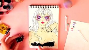 ПЫТАЮСЬ РИСОВАТЬ ДЕШЕВОЙ КОСМЕТКОЙ / я все испортила...