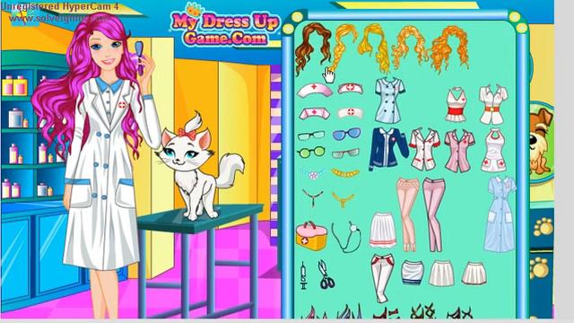 Barbie 🐾Pet Doctor🐾 💖Барби Ветеринар💖💕🐱Dress Up Game Игра смотреть онлайн