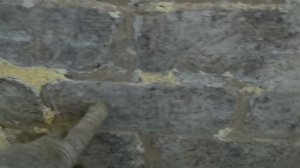 Результат утепления стены монтажной пеной