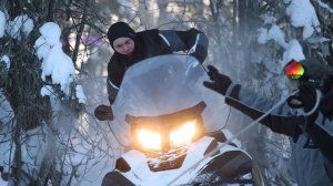 12 Отмороженных -Экспедиция на Снегоходах в -32°c  из Абакана в горнолыжный Шерегеш сквозь тайгу.