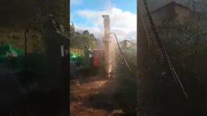 Бурение скважины в скале г. Выборг СНТ "Цветущий мыс"