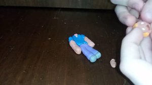 как слепить Хиробрина из пластилина моб из Майнкрафта 2 туториал