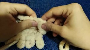 Как закрывать петли и соединять края пледа из Alize Puffy