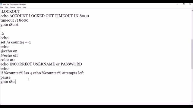 How to create a login code in bat file with username and password || script || asterisk password