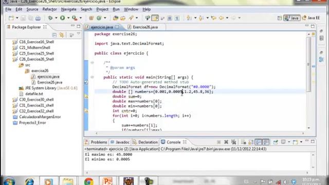 Java - Ejercicio 26 A смотреть онлайн