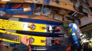 バックカントリー用具を準備したよ　line pescadoにキングピンつけてエッジ研磨