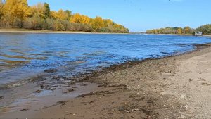 Судоходный канал р. Обь в Советском районе г. Новосибирска.