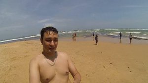 Хиккадува не в сезон (конец июля 2016), Пляж, Черепаха