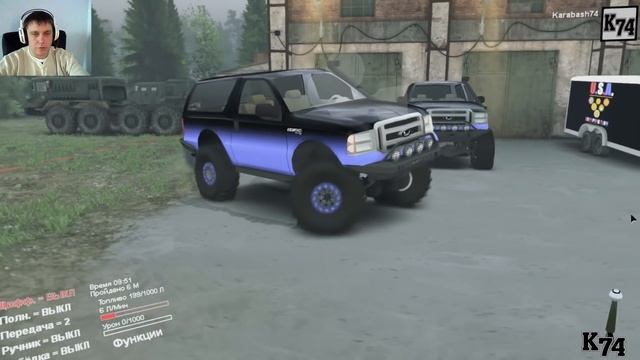 SpinTires обзор мода ( Ford Excursion 2door 0.3 ) смотреть онлайн