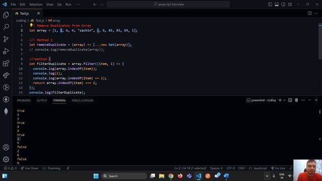 Most asked React Javascript interview Questions || 4 method || Remove Duplicates from Array