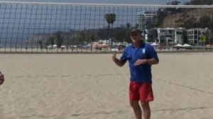 Sinjin Smith teaching Beach Volleyball Setting