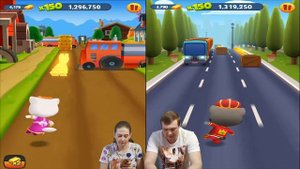 Королевский забег в игре Том бег за золотом! король Том против принцессы Анджелы! Кто быстрее от Ка