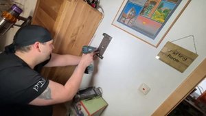 How to attach the wall dock for your Dyson V15 detect vacuum cleaner DIY