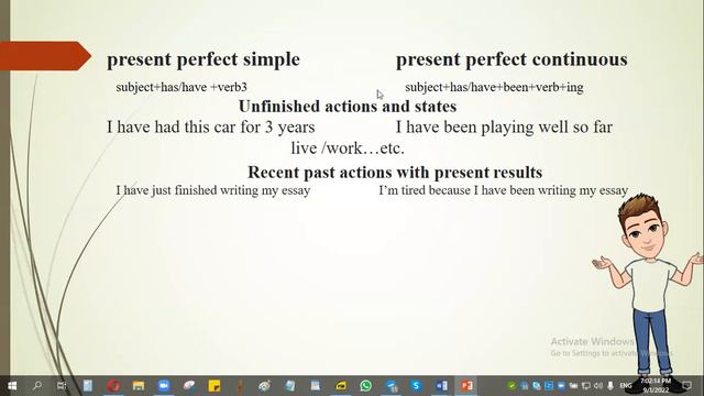 в чем разница между present perfect simple и present perfect continuous на английском языке?