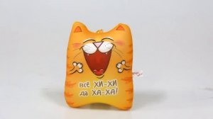 Мягкая игрушка-антистресс со звуком (игрушка-хохотушка)