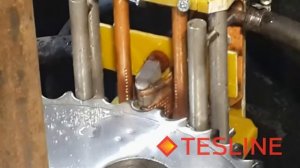 ТВЧ закалка звездочки по впадине индуктором TESLINE
