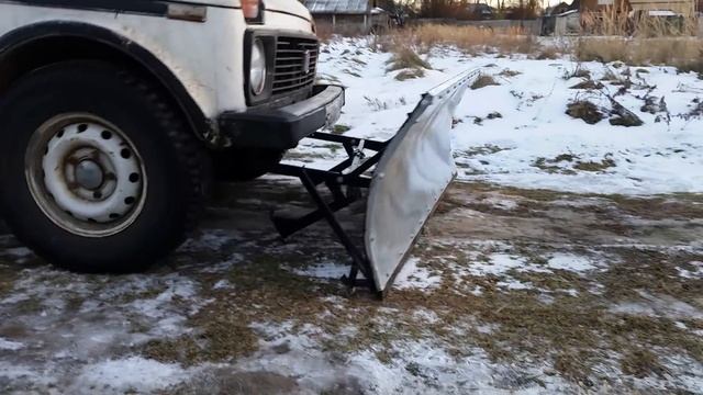 Отвал на Ниву. Принцип работы. смотреть онлайн