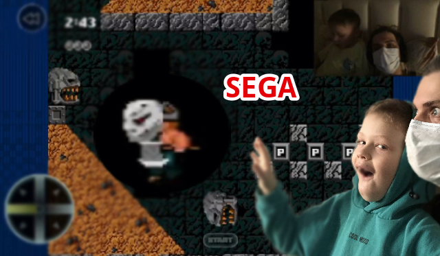 Споткнулись в ЛАВУ (игра Kid Chameleon) на SEGA симуляторе
