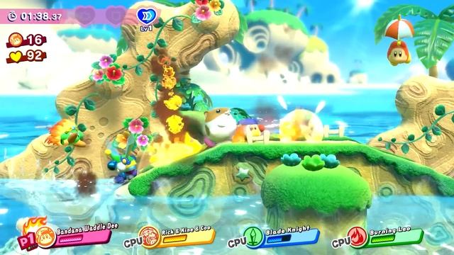 Can You Beat Kirby Star Allies Guest Star Bandana Dee, Magolor & Adeleine Without Jumping? смотреть онлайн