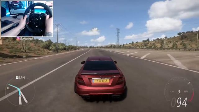 Mercedes-Benz C63 AMG Coupe Black Series - Forza Horizon 5 - Logitech G923 смотреть онлайн